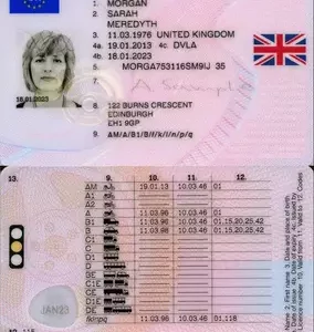 Buy England Driving Licence
